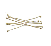 Gold 19 Gauge Brass Fuse Wire (Ball Pins) For Jewellery Making , BPP-001